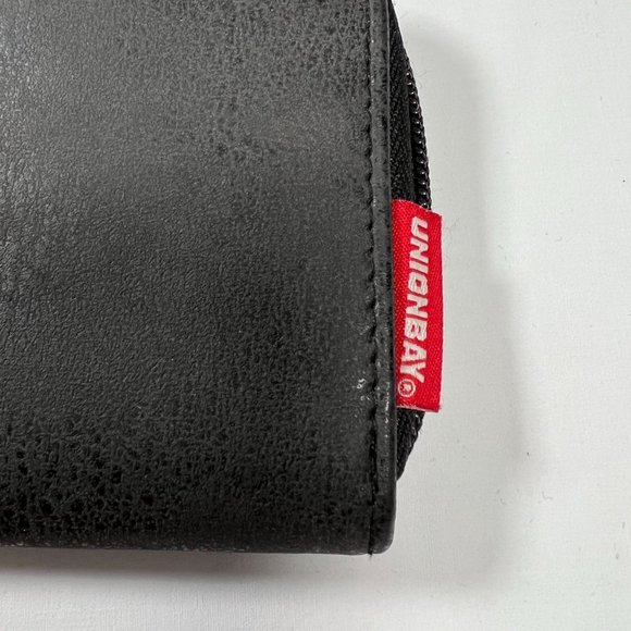 Unionbay Elephant wallet zip around wristlet black faux leather boho design‎ - Picture 4 of 12